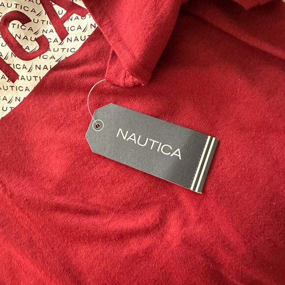 Nautica Long Sleeve Crew Neck T-Shirt Kids XL Pomegranate Red 100% Cotton - Picture 5 of 11